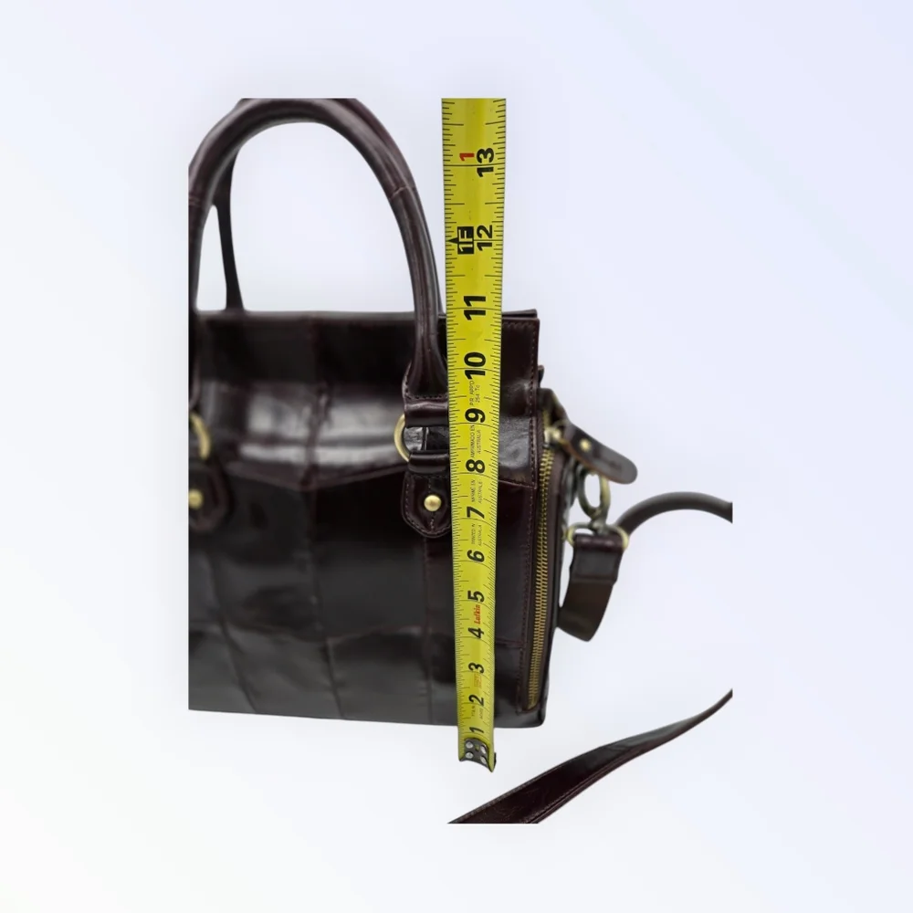 Cobbler Legend Brown Leather Bag Crossbody Satchel Organizer Purse - Picture 11 of 16